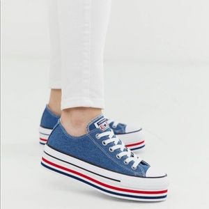 Converse | Shoes | Converse Chuck Taylor All Star Platform Ox Denim |  Poshmark
